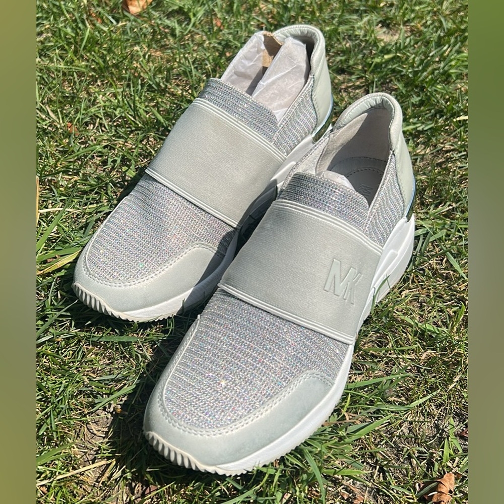 Michael Kors Light Gray Slip-On Shoes